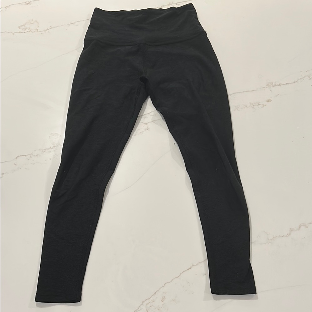 Beyond Yoga Spacedye Caught in the Midi leggings in black-charcoal size small